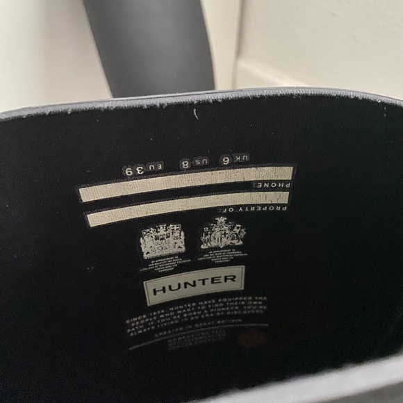 Hunter Women's Original Tall Rain Boots in Black - Picture 6 of 7